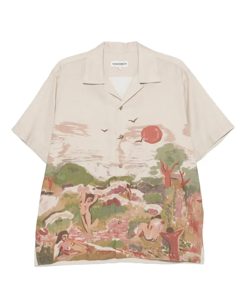 Carne Bollente printed shirt - Nude Nude