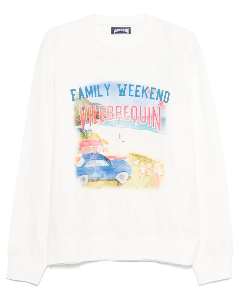 Vilebrequin Sweatshirt mit grafischem Print - Weiß Weiß