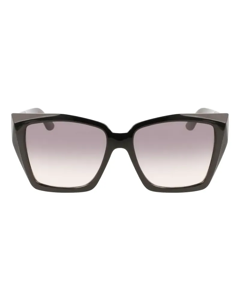Karl Lagerfeld geometric-frame sunglasses - Schwarz Schwarz