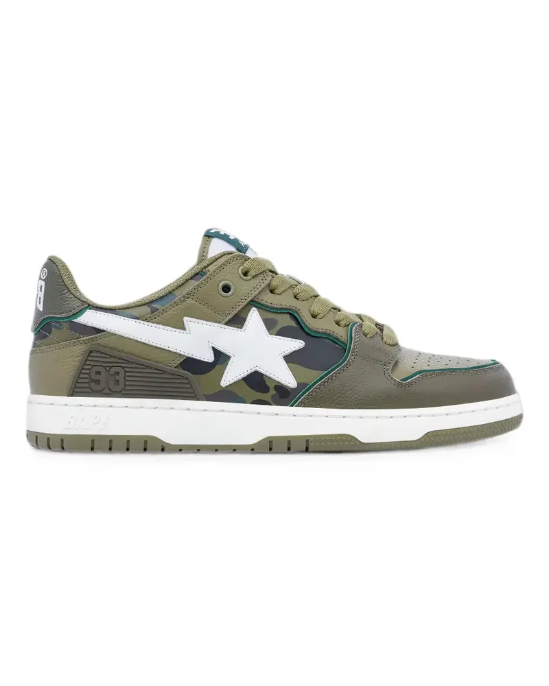 BAPE Sk8 Sta camouflage-print sneakers - Grün Grün