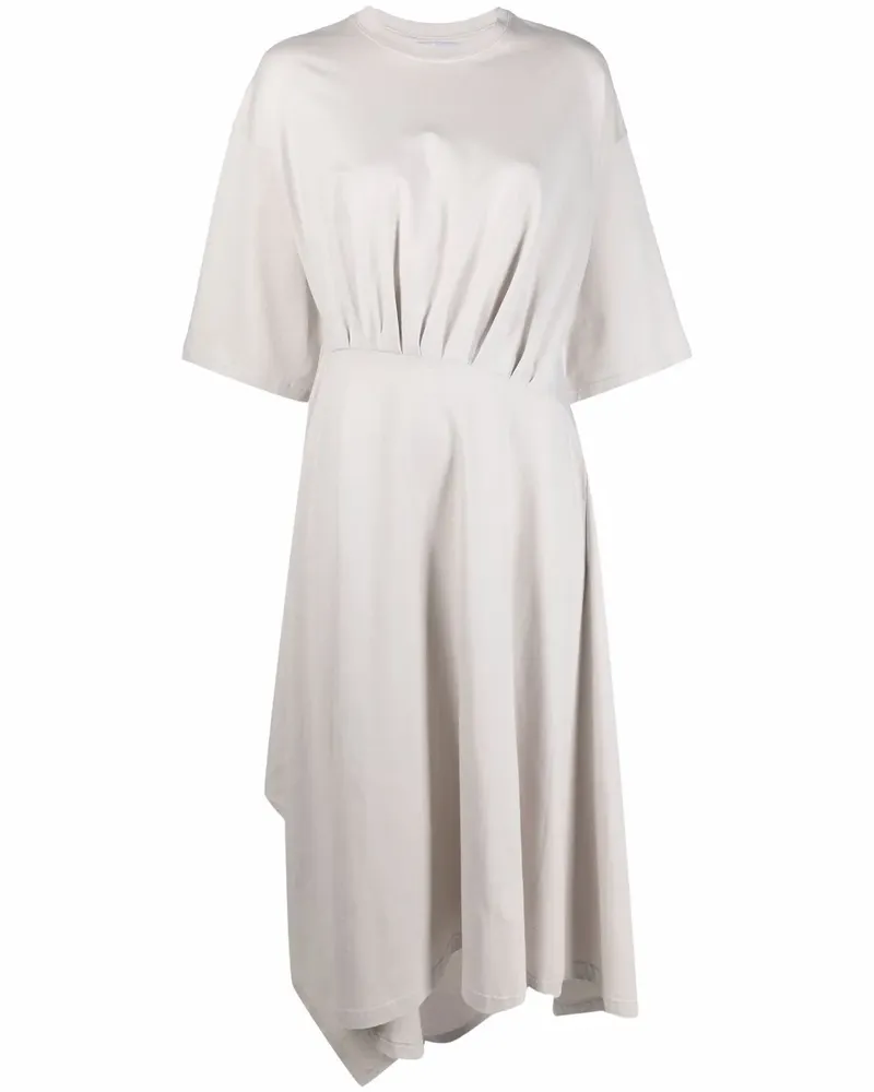 Balenciaga Asymmetrisches T-Shirtkleid - Nude Nude