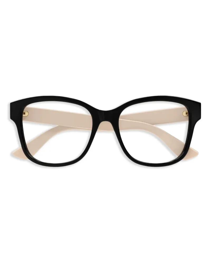 Gucci Brille mit Butterfly-Gestell - Schwarz Schwarz