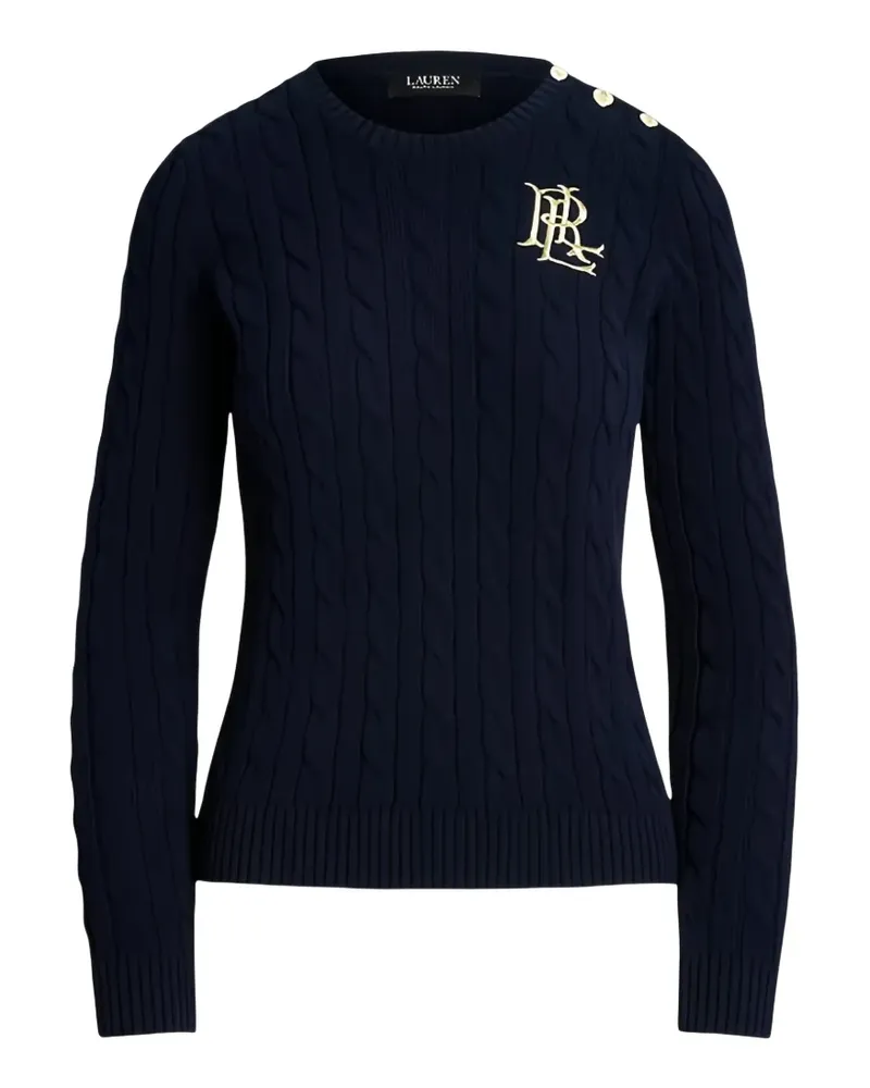 Ralph Lauren Strickpullover mit Knopfdetail - Blau Blau