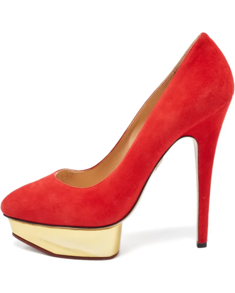 Charlotte Olympia Pre-owned Pumps aus Wildleder 120mm - Rot Rot