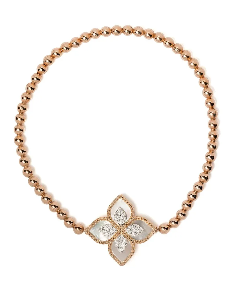 Roberto Coin 18kt Rotgoldarmband mit Diamanten - Rosa Rosa