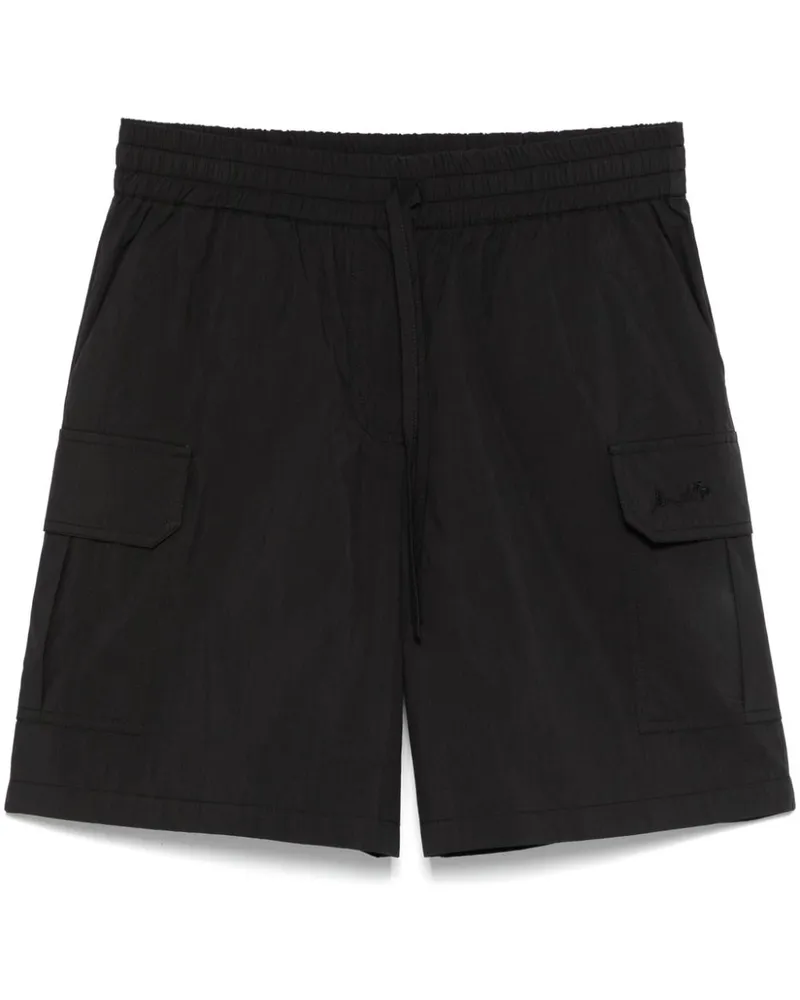 P.A.R.O.S.H. P.A.R.O H. Shorts mit Logo-Stickerei - Schwarz Schwarz