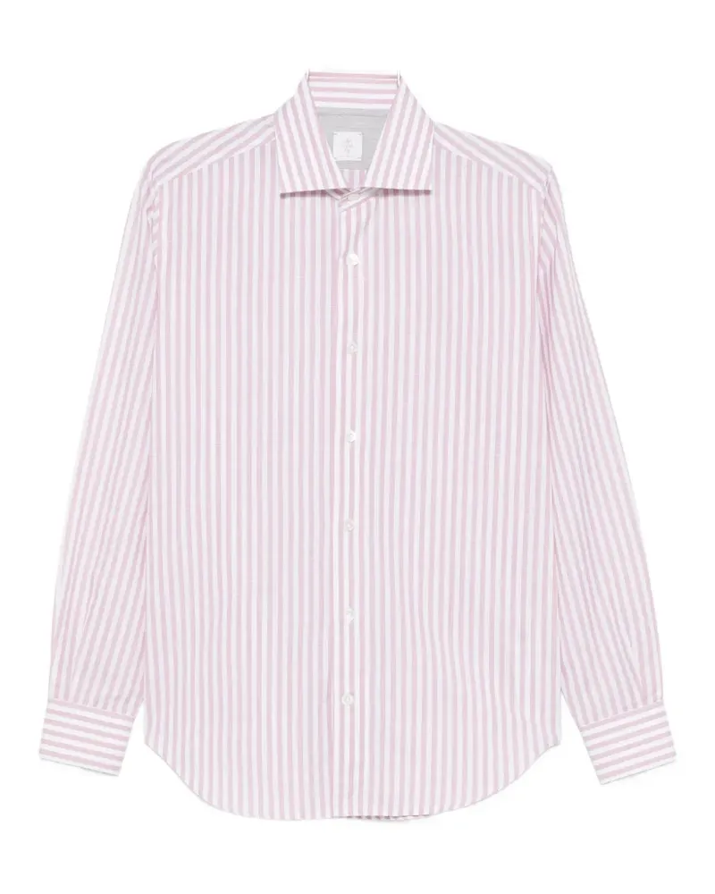Eleventy striped-print long-sleeve shirt - Rosa Rosa