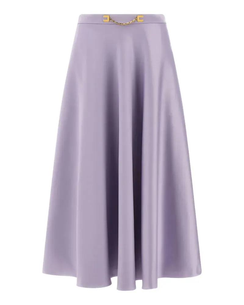 Elisabetta Franchi Duchesse A-line midi skirt - Violett Violett