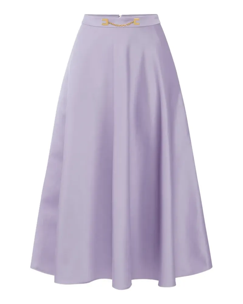 Elisabetta Franchi Duchesse Midirock in A-Linie - Violett Violett