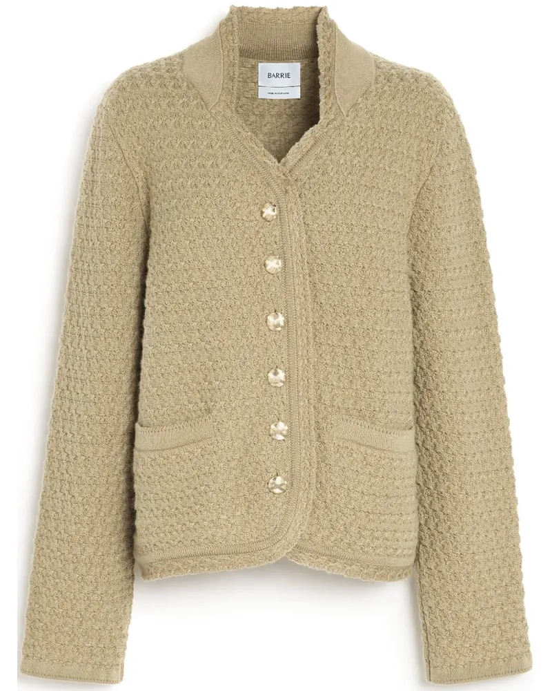 Barrie Tweed-Cardigan aus Kaschmir - Grün Grün