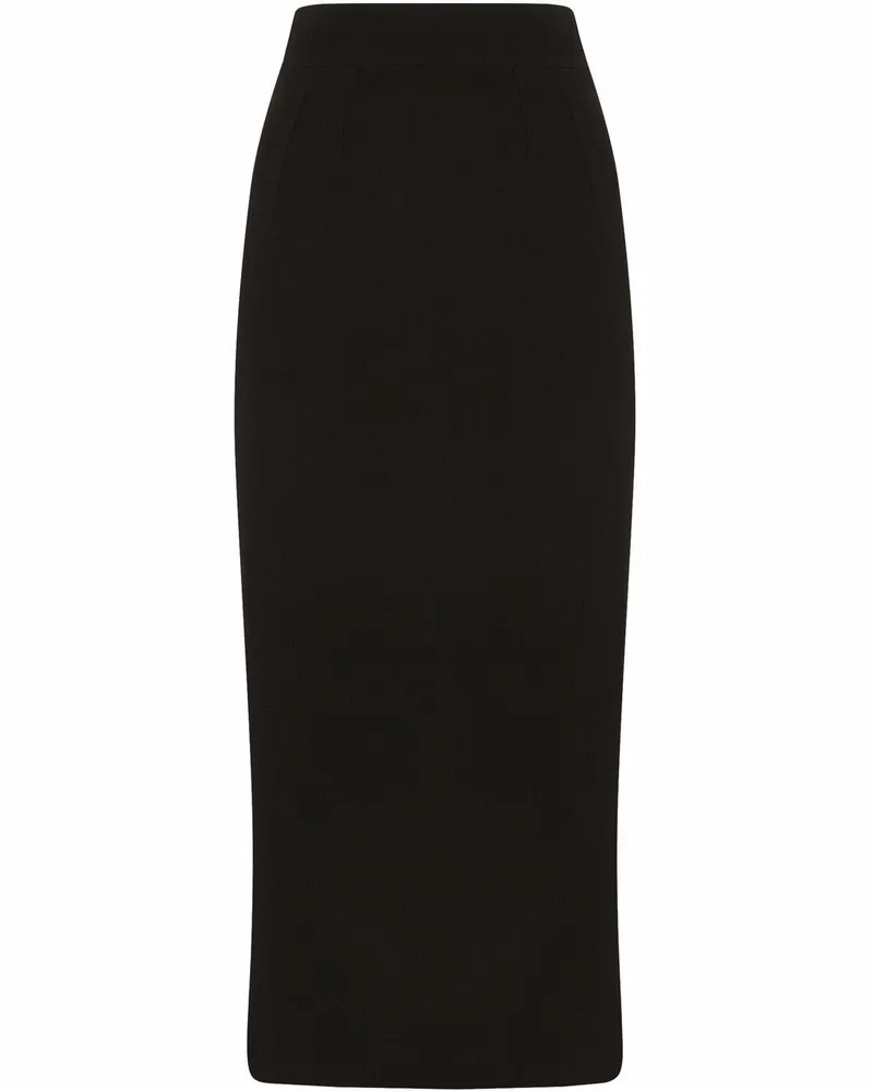 Dolce & Gabbana Klassischer Bleistiftrock - Schwarz Schwarz