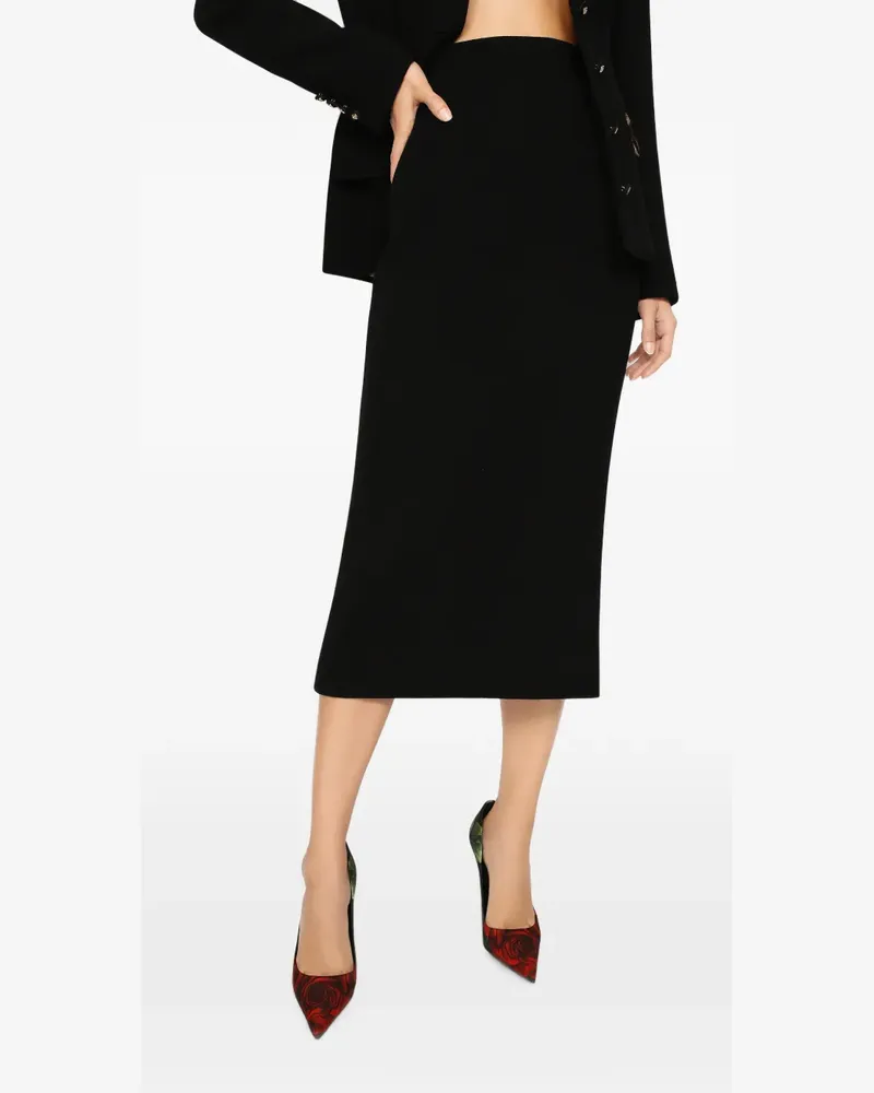 Dolce & Gabbana Klassischer Bleistiftrock - Schwarz Schwarz