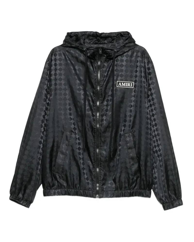 Amiri logo-pattern jacket - Schwarz Schwarz