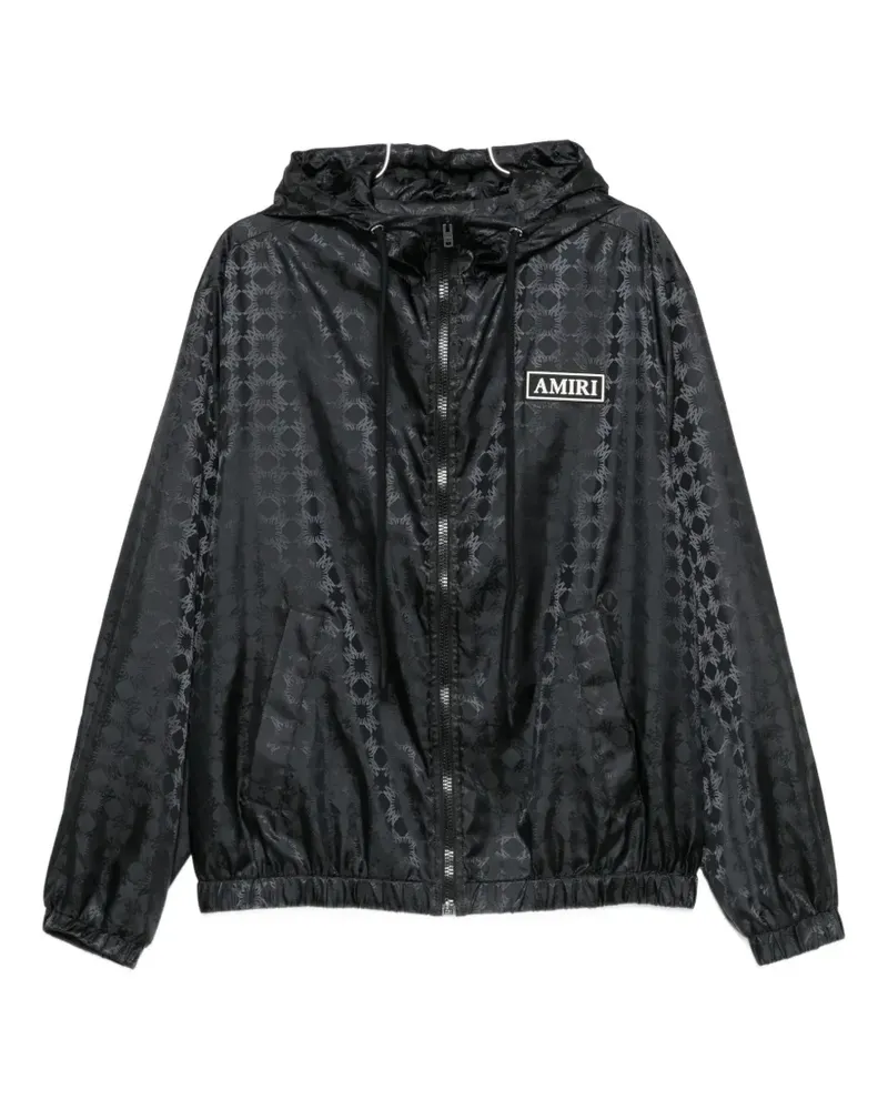 Amiri logo-pattern jacket - Schwarz Schwarz