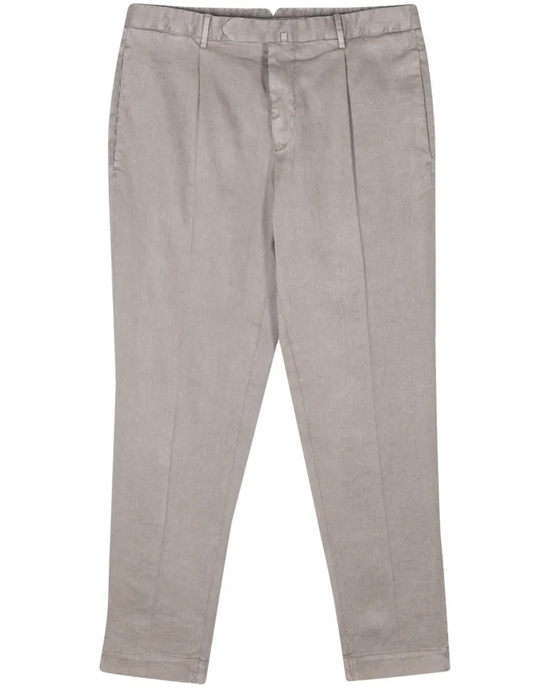 Dell'oglio Halbhohe Tapered-Hose Grau