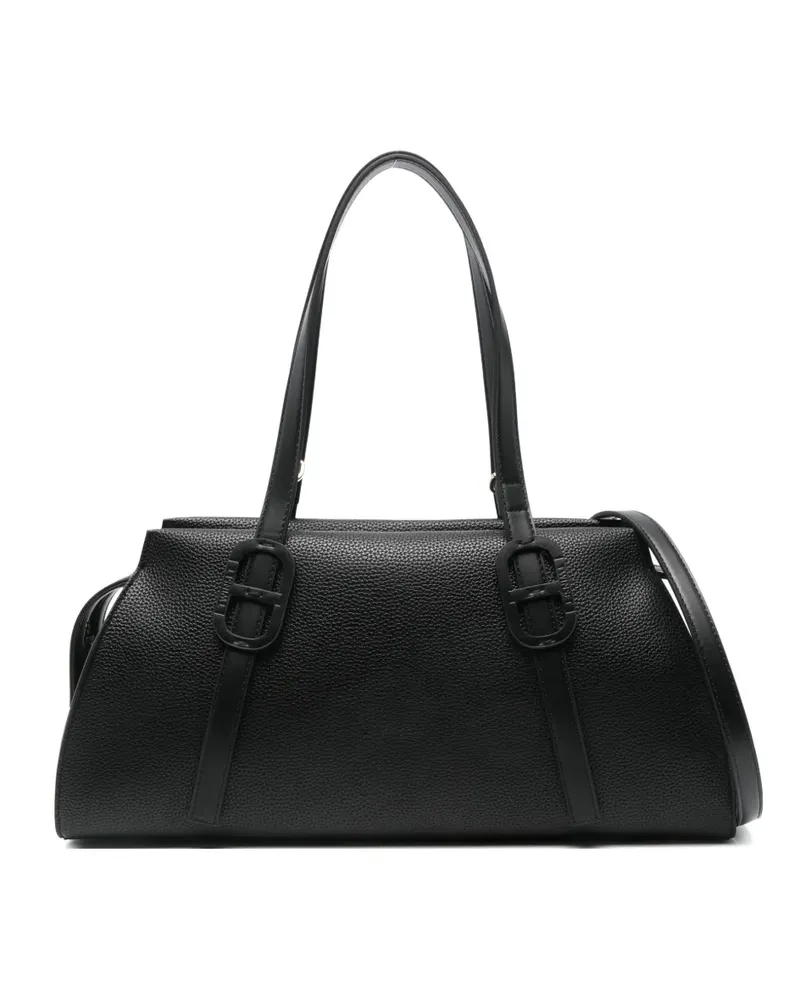 Twin-Set leather shoulder bag - Schwarz Schwarz