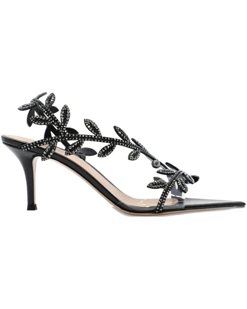 Gianvito Rossi Flavia Sandalen 70mm - Schwarz Schwarz
