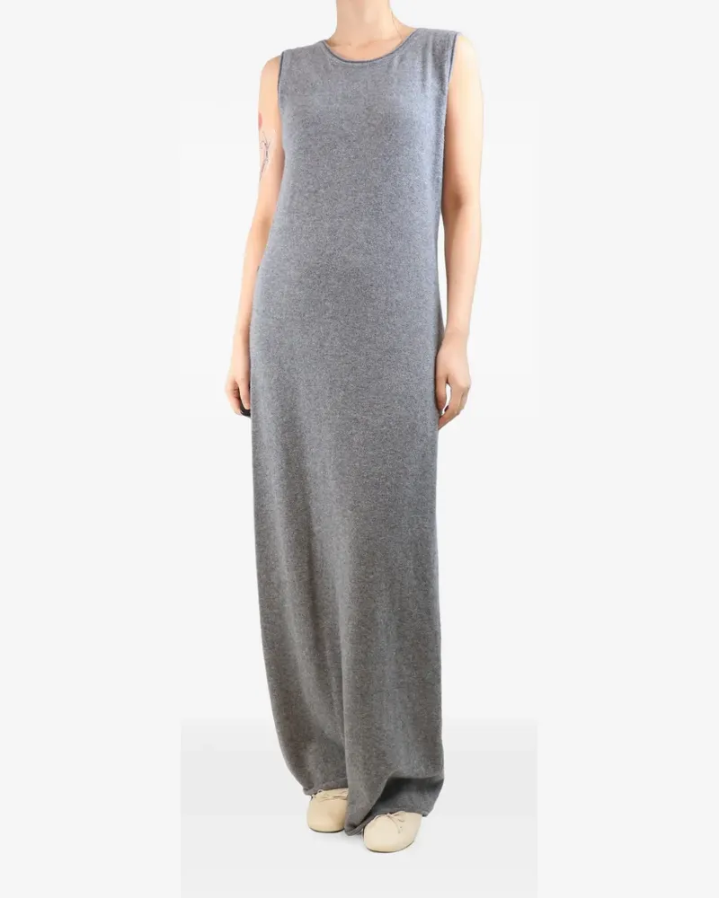 LE 17 SEPTEMBRE sleeveless knitted maxi dress - Grau Grau