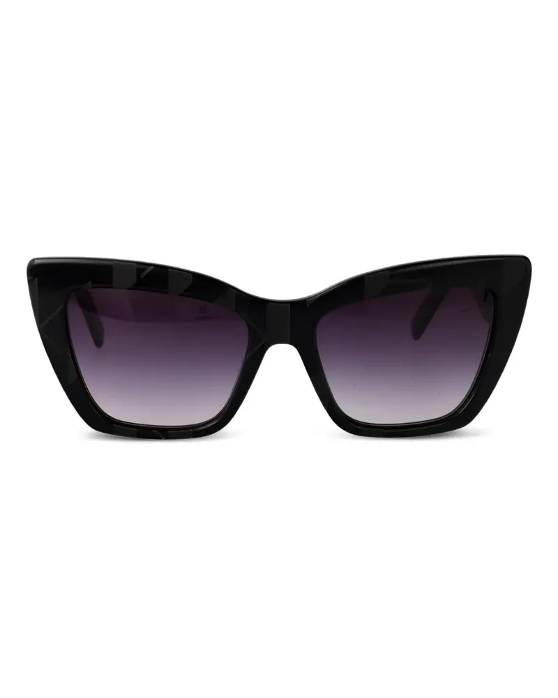 Karl Lagerfeld Sonnenbrille mit Cat-Eye-Gestell - Schwarz Schwarz