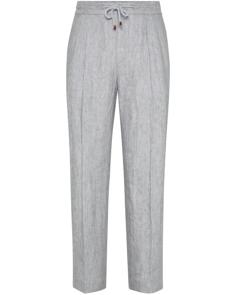 Brunello Cucinelli Hose mit Kordelzug - Grau Grau