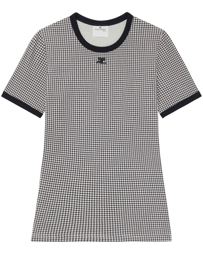 Courrèges Hemd mit Kontrastdetails - Schwarz Schwarz