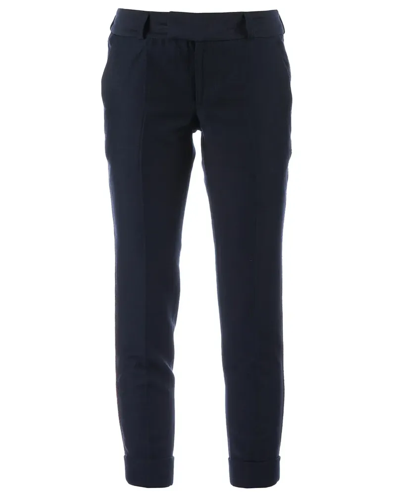 kolor contrast cropped trouser - Blau Blau