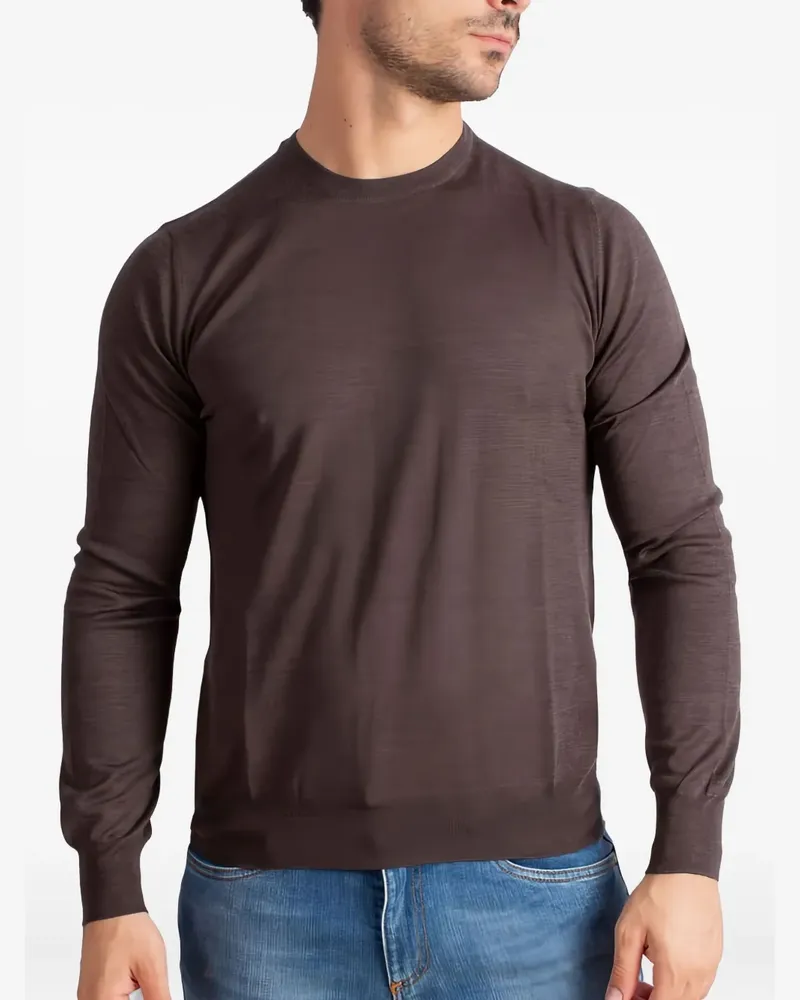 Gran Sasso crew-neck sweater - Braun Braun