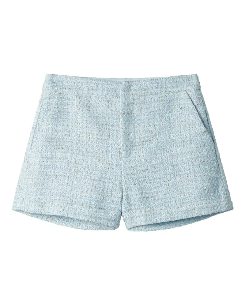 b+ab Texturierte Shorts - Blau Blau