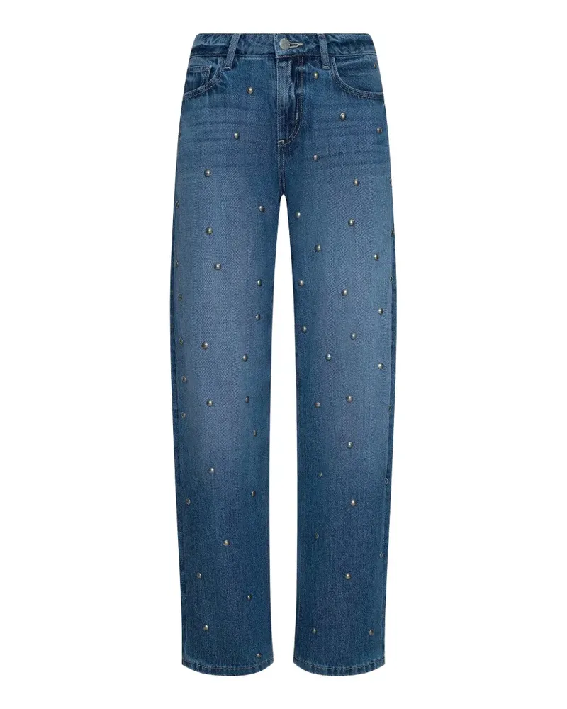 L'Agence Bex stud-embellished jeans - Blau Blau