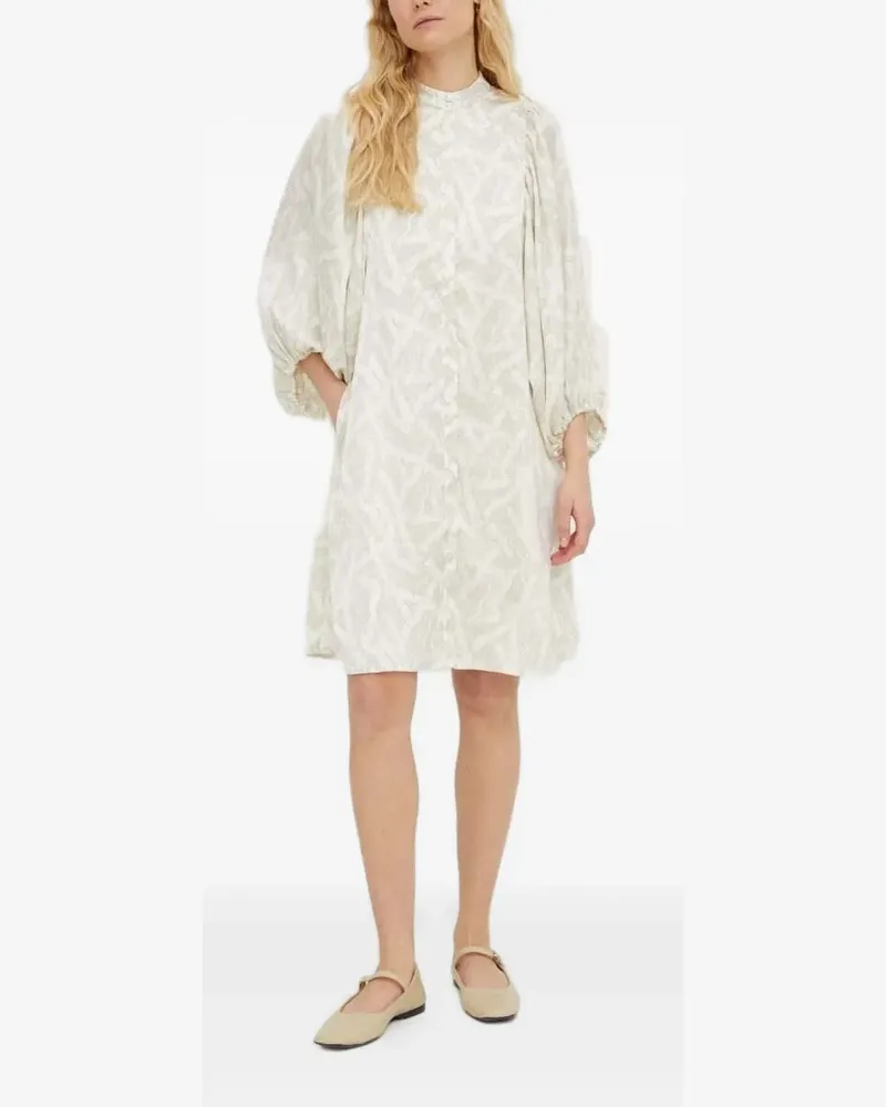BRUUNS BAZAAR Sarias Minikleid mit Puffärmeln - Nude Nude