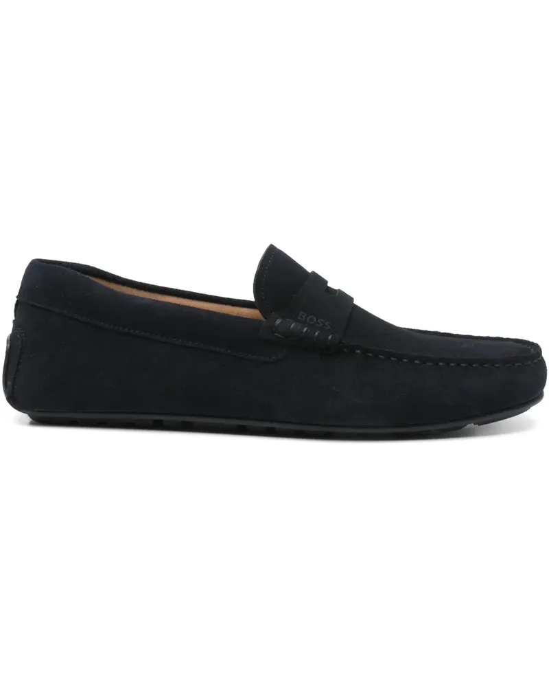 HUGO BOSS Loafer aus Wildleder - Blau Blau