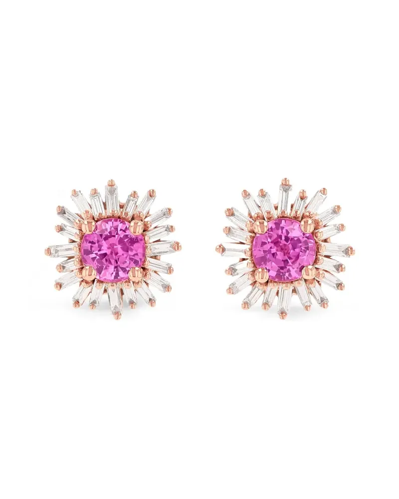 Suzanne Kalan Princess Ohrringe mit Saphir und Diamanten - Rosa Rosa