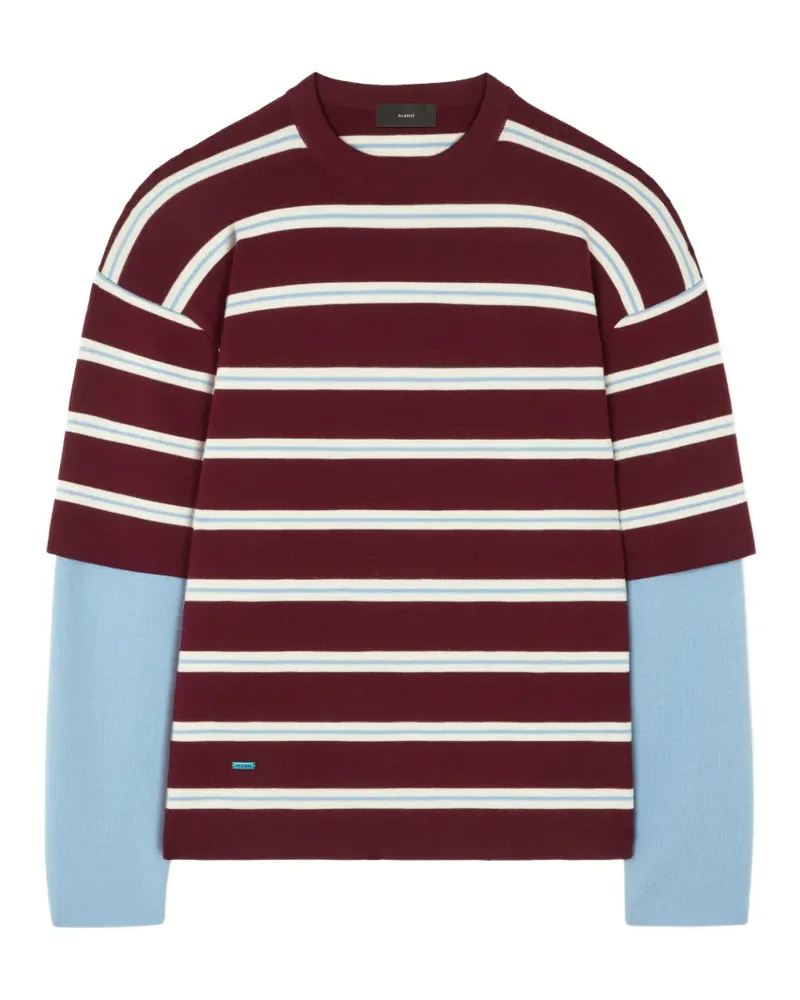 Alanui Rugby Club Pullover mit Doppelärmeln - Rot Rot