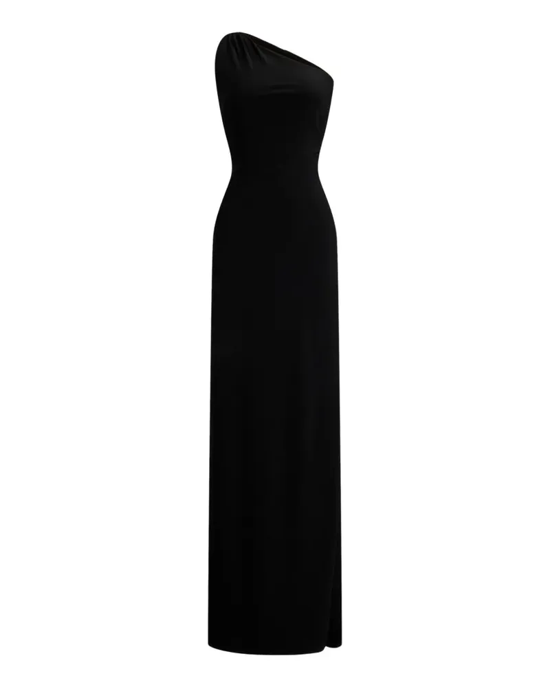 Ralph Lauren Asymmetrisches Maxikleid - Schwarz Schwarz
