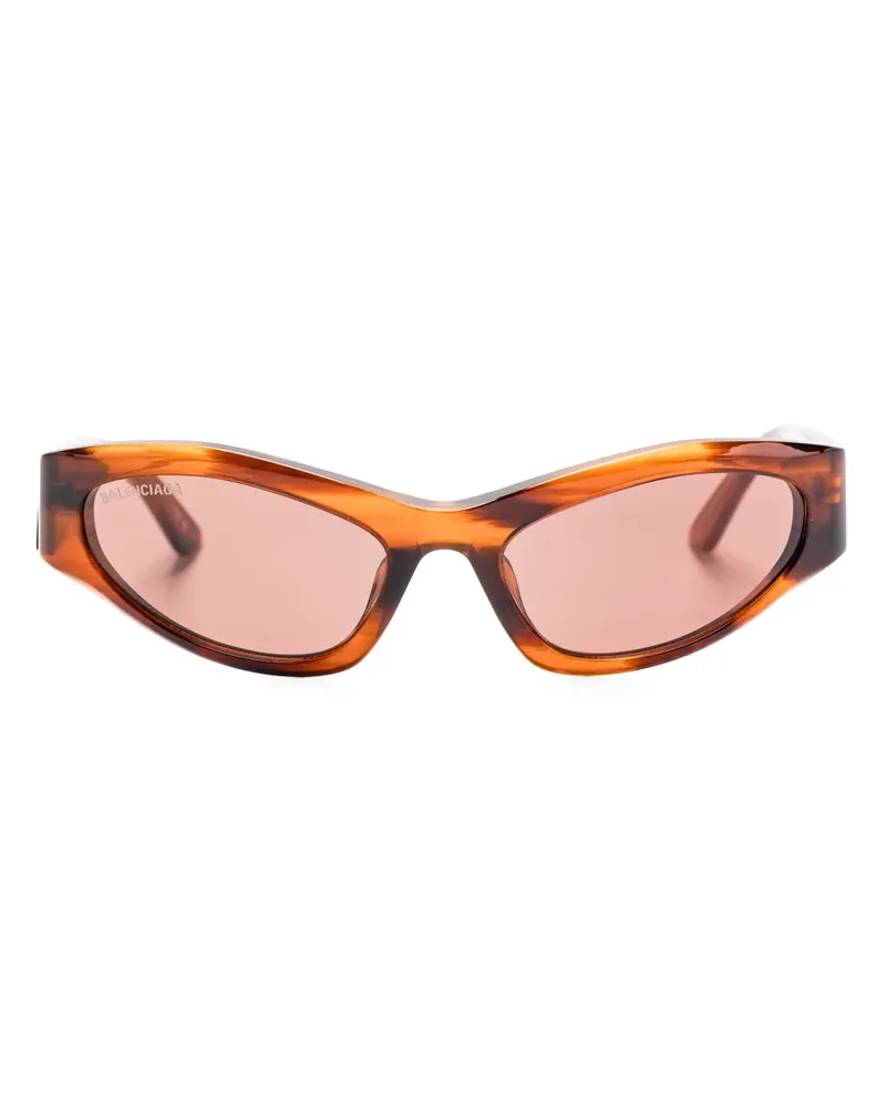 Balenciaga Ergonomische Sonnenbrille - Braun Braun