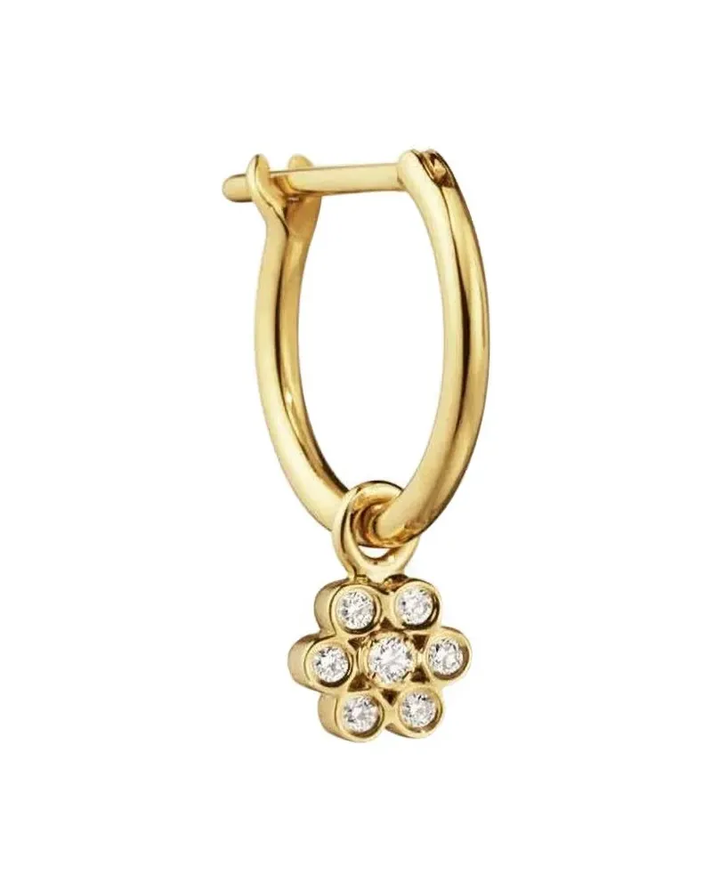 Sophie Bille Brahe 18kt Lily Fleur Gelbgoldohrring mit Diamanten Gold