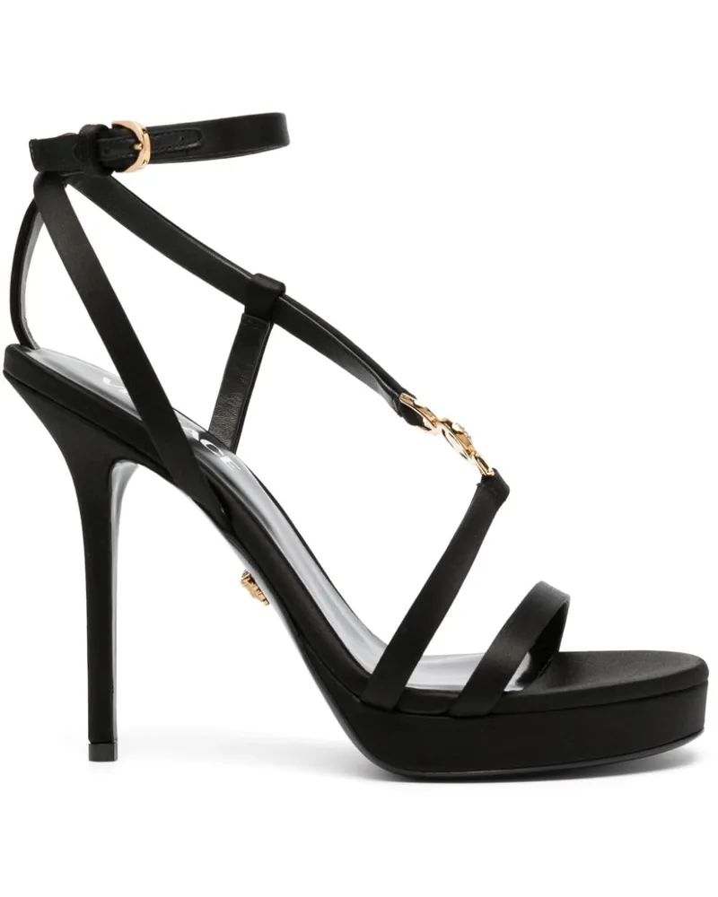 Versace Medusa Stiletto-Sandalen 125mm - Schwarz Schwarz
