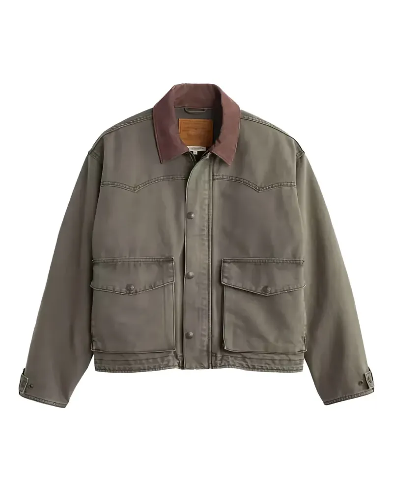 Levi's Hilltop Jeansjacke mit Cordkragen - Grün Grün