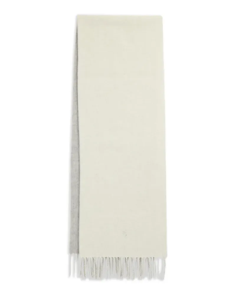 Ralph Lauren Bestickter Schal mit Fransen - Grau Grau