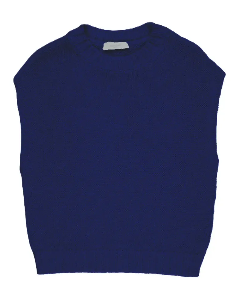 Zanone Gestrickter Rundhalsausschnitt - Blau Blau