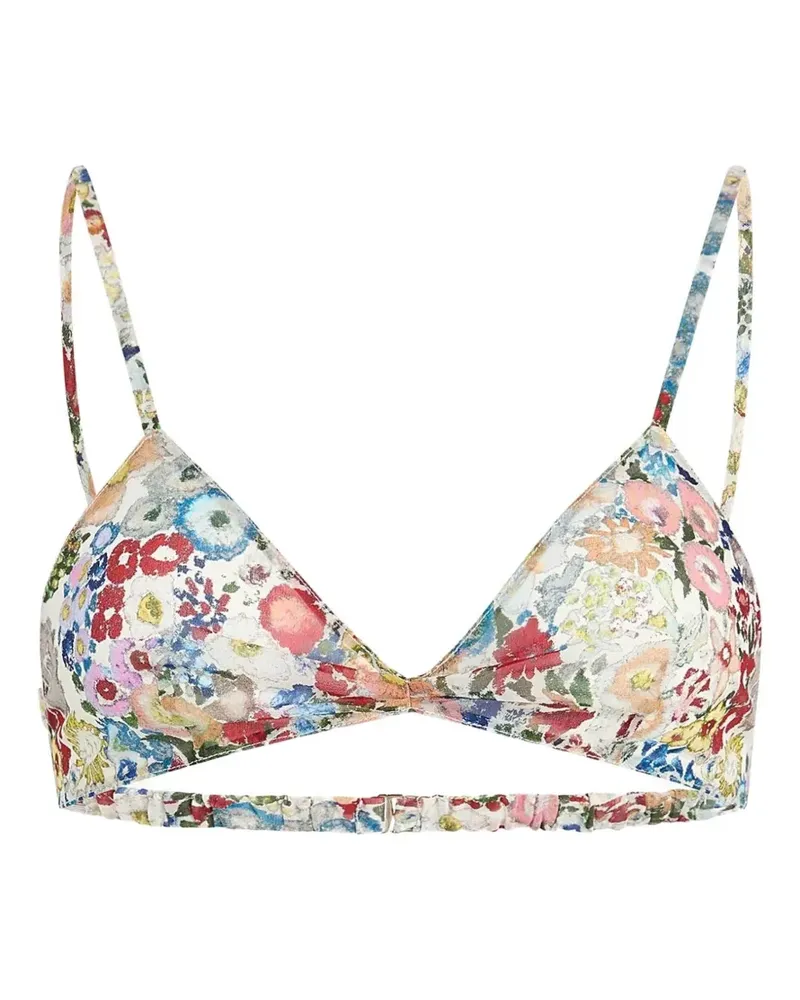 KHAITE Talita Top in Creme Multi - Nude Nude