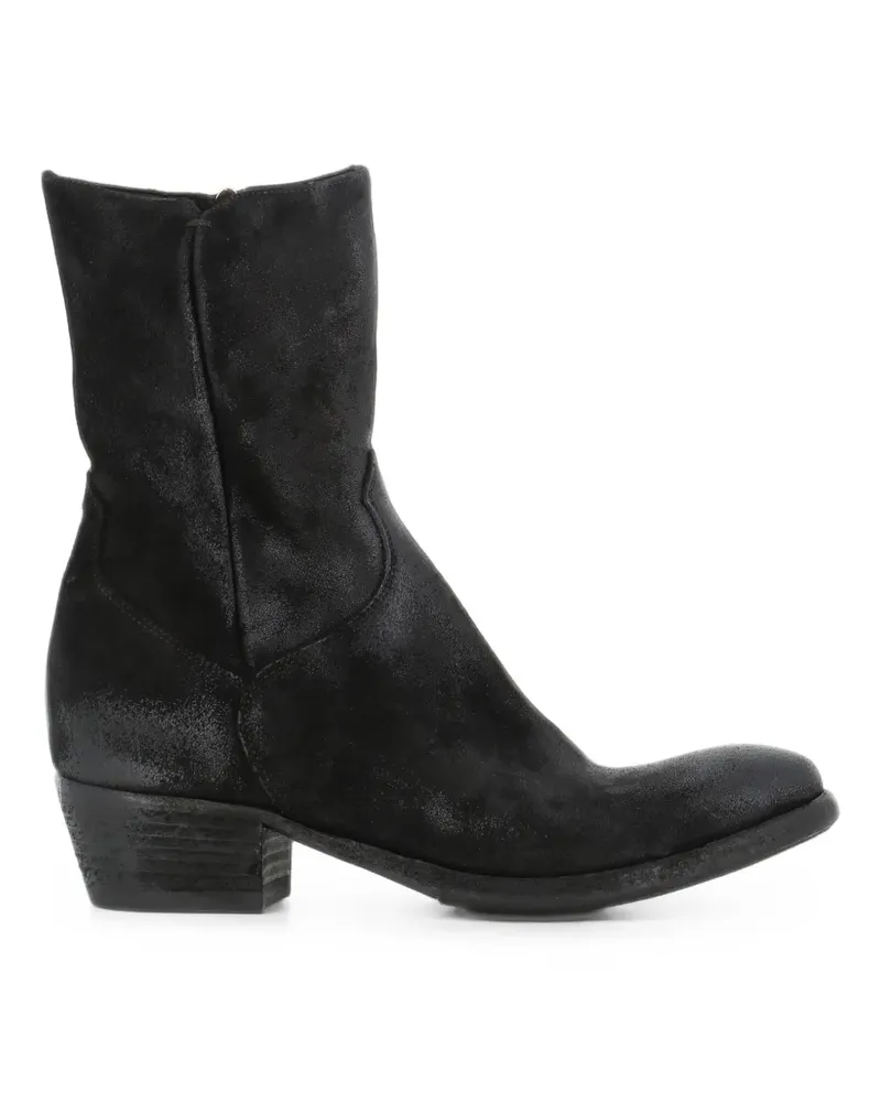Pantanetti Stiefeletten mit Wildleder-Finish - Schwarz Schwarz