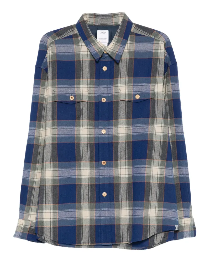 Visvim Langärmeliges Lumber Check Hemd - Blau Blau