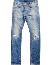 PURPLE BRAND P005 Thrashed Tinted Jeans Blau