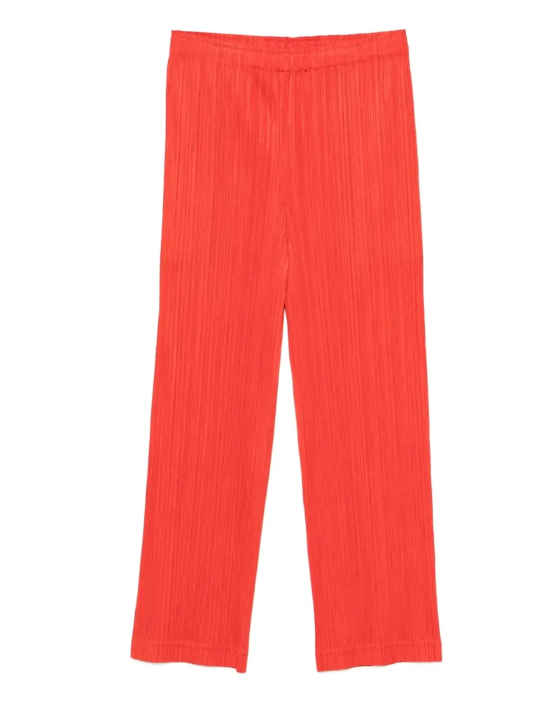 Issey Miyake pleated straight trousers - Rot Rot