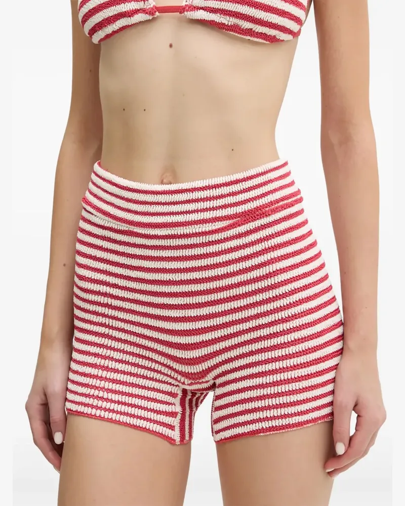 bond-eye Bikinihöschen mit hohem Bund - Rot Rot