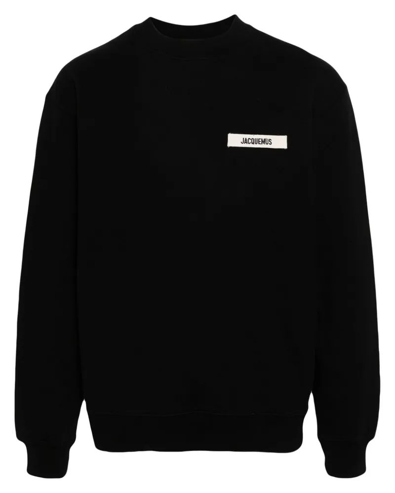Jacquemus Le Sweatshirt Gros Grain Oberteil - Schwarz Schwarz