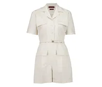 Playsuit aus Gabardine - Nude