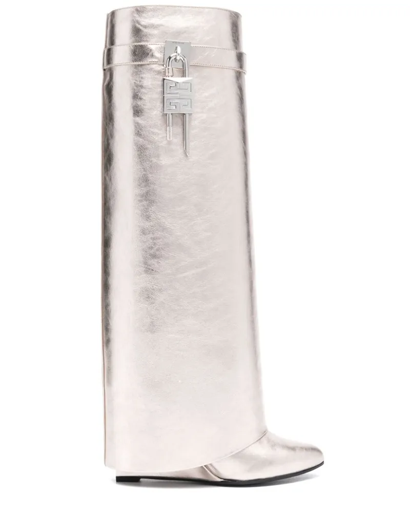 Givenchy Shark Lock Stiefel 85mm - Gold Gold