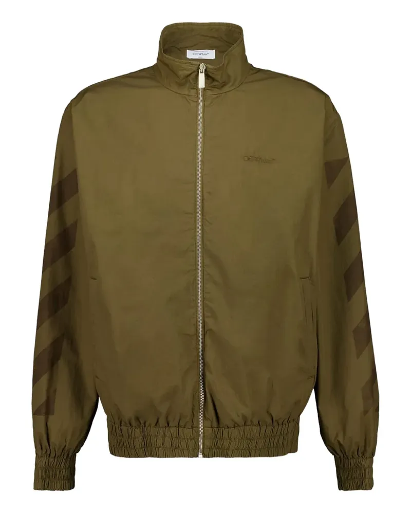 OFF-WHITE Diag-stripe jacket - Grün Grün